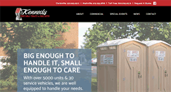 Desktop Screenshot of kennedyportabletoilets.com