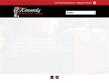 Tablet Screenshot of kennedyportabletoilets.com